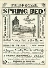 Illustrated Broadside - The Star Spring Bed! featuring Jonathan and Job