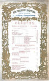 St. Denis Hotel, New York. D. Julien, Proprietor. Clarets, from Finke & Merman, Bordeaux, Sole Agents, Schmidt, Schmidt & Co., 18 Beaver Street