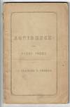 Aquidneck; a poem. Pronounced on the hundredth anniversary of the incorporation of the Redwood Library Company, Newport, R.I. August XXIV, MDCCCXLVII. With other commemorative pieces