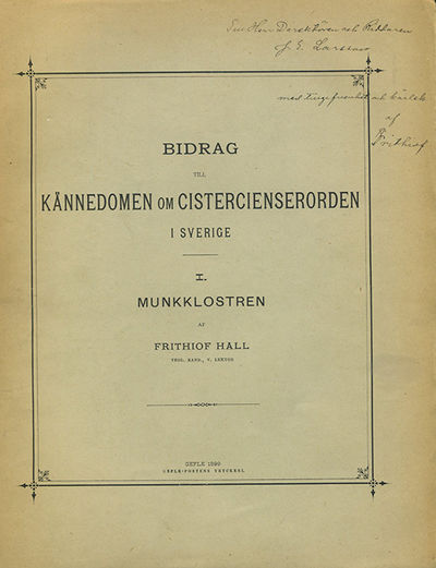 Bidrag till kännedomen om Cistercienserorden i…