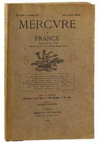 Mercure de France, Juillet [July] 16, 1914 - Vol 110, No. 410