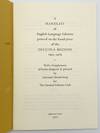 A Handlist of English Language Editions printed on the hand-press of the Officina Bodoni 1923-1975
