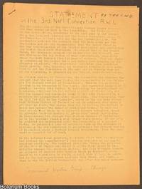 Statement on the 3rd Nat'l Convention RWL