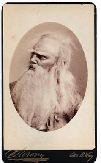 CARTE DE VISITE OF AMERICAN ACTOR JOSEPH JEFFERSON IN CHARACTER AS RIP VAN WINKLE, PHOTOGRAPHED BY NAPOLEON SARONY