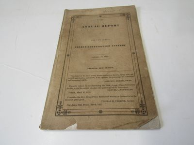 First Annual Report of the New Jersey Prison-Instruction Society January 10, 1833