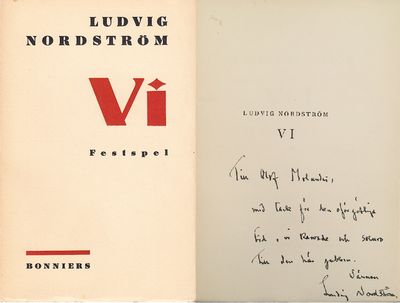 Vi. Festspel. [Utg. av] Albert Bonniers förlag.