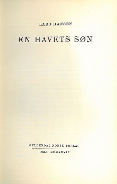 En havets søn.