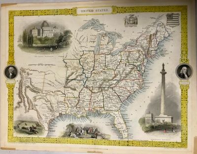 London & New York: John Tallis, 1851. Map. Good. Map. Approx. 11