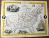 View Image 2 of 5 for United States 1851 Hand Colored Map Inventory #34340