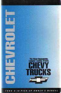 cover of 1994 CHEVROLET S-10 PICKUP OWNER'S MANUAL