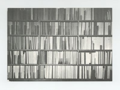 Exhibition postcard: Barbara Schmidt-Heins & Gabriele Schmidt-Heins: Buchwerke (17 July-15 August 1976)