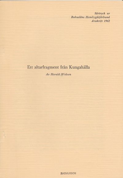 Ett altarfragment från Kungahälla. Särtryck ur…