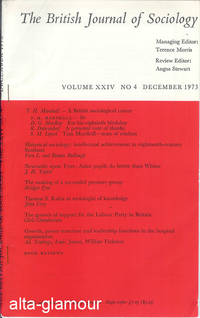 HISTORICAL SOCIOLOGY: INTELLECTUAL ACHIEVEMENT IN EIGHTEENTH-CENTURY SCOTLAND; Reprint from The British Journal of Sociology by Vern L. and Bonnie Bullough - 1973 - from Alta-Glamour Inc. (SKU: 58145)