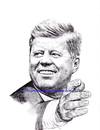 A Lithographic Portrait of John F. Kennedy