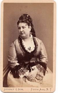 CARTE DE VISITE OF OPERATIC SOPRANO EUPHROSYNE PAREPA-ROSA, PHOTOGRAPHED BY GURNEY & SON