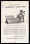 Burn's Improved "Challenged" Spice Mill Illustrated Broadside or Broadsheet