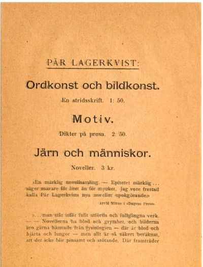 Förlagsreklam.