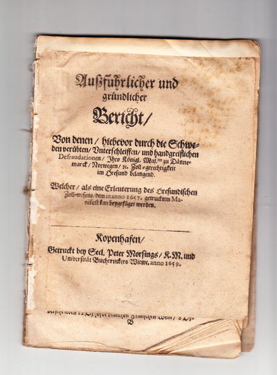 Auszführlicher und gründlicher Bericht, von…