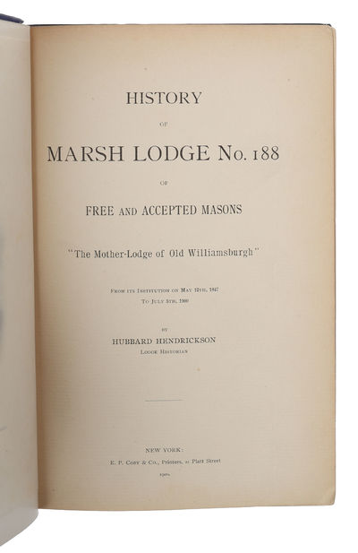 History of Marsh Lodge No. 188 of Free and…