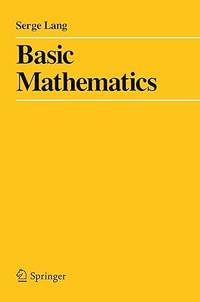 Basic Mathematics Springer hardcover Premium Quality