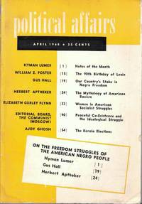 Political Affairs, Vol. XXXIX No. 4, April 1960