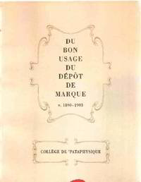 Du bon usage du depot de marque v. 1890-1903