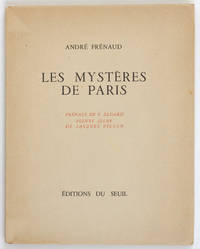 Les Myst&egrave;res de Paris. Pr&eacute;face de Paul Eluard, pointe s&egrave;che de Jacques Villon.