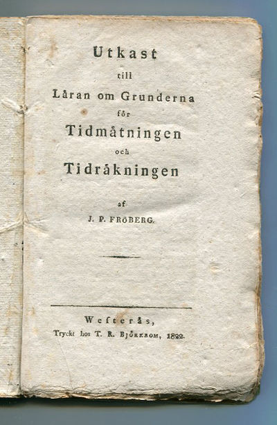 Utkast till läran om grunderna för tidmätningen…