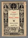 Catalogue of the library of the late Thomas J. McKee
