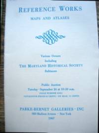 Art & Literary Reference Works, Maps and Atlases; various owners, including the Maryland Historical Society,… by 26 September 1967 Parke-Bernet Sale 2592 - from The Owl at the Bridge (SKU: 45201)
