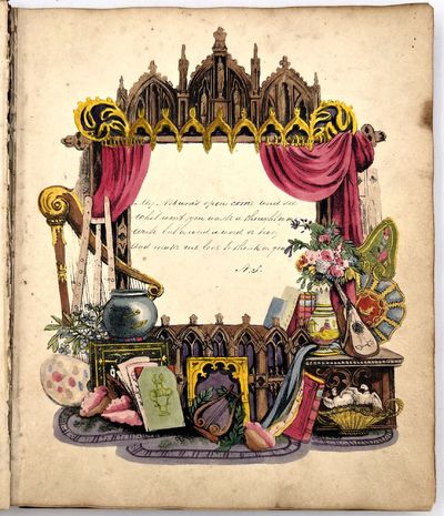 Devon, England, 1854. Fair to poor. Binding defective with some leaves loose, spine with large chips...