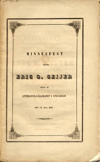 Minnesfest öfver Eric G. Geijer firad af…