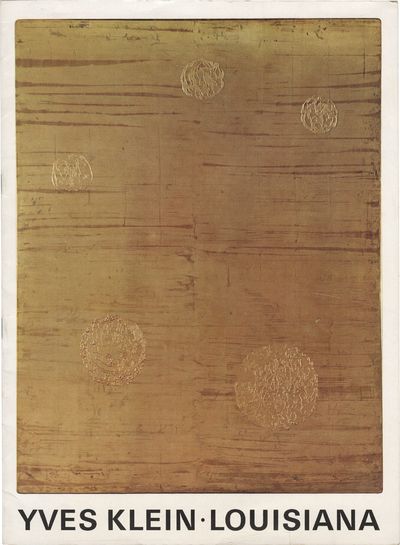 Yves Klein (Original catalog for the 1968 exhibition)