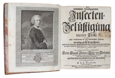 Der monatlich=herausgegebener Insecten=Belustigung. 4 Bde. (Without the "Beiträge" by Kleemann later issued). (photo 4)
