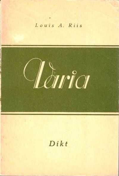 Varia. Dikt.