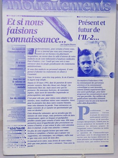 Infotraitements: mensuel d'information sur les traitements du VIH/sida et des co-infections; octobre 2004, no. 129