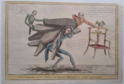 The Pedlar and his Pack or the Desperate Effort, an Over Balance