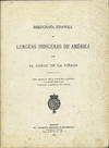 Bibliografia Española de Lenguas Indigenas de America por el Conde de la Viñaza