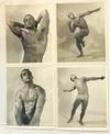 Four Large Mid-Century Partially-Nude Male Physique "Beefcake" Photograph Prints of a Series of Model Mike Mangione Taken by Montreal-Based Male Physique Photographer Alan B. Stone