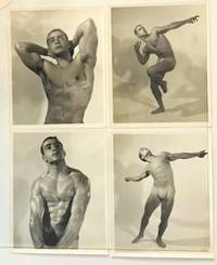 Four Large Mid-Century Partially-Nude Male Physique "Beefcake" Photograph Prints of a Series of Model Mike Mangione Taken by Montreal-Based Male Physique Photographer Alan B. Stone