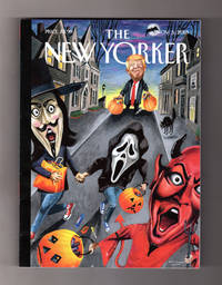 The New Yorker - November 5, 2018. Mark Ulriksen Cover, "Boo".  Gavin Newsom; Trump Era Follies; End of First World War; Incarcerating Mothers; Infinite Jest; Prairie Wildfires; Sylvia Plath; Bohemian Rhapsody