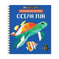 Brain Games - Sticker by Letter: Ocean Fun (Sticker Puzzles - Kids Activity Book)