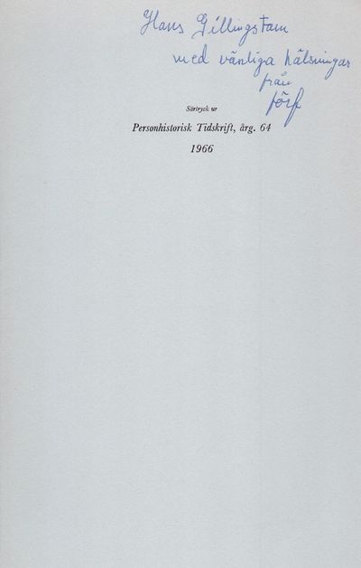 En bondedemokrat. Särtryck ur Personhistorisk…