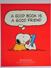 Promotional Poster Featuring Snoopy : &quot;A Good Book is a Good Friend