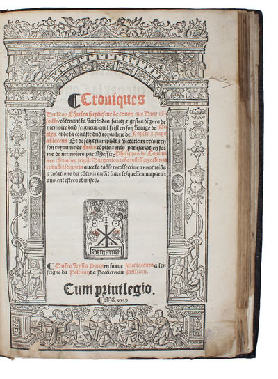 Cronique et histoyre faicte et composee par feu messire Philippe de Cômines ..., contenant les choses aduenues durant le regne du Roy Loys unzieme  tant en France, Bourgongne, Flandres, Artthois, Angleterre que Espagne et lieu o circonvoisins. Nouuell... (photo 2)