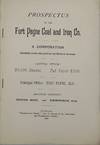 Prospectus of the Fort Payne Coal and Iron Co., a Corporation Organized under the Laws of the State of Alabama