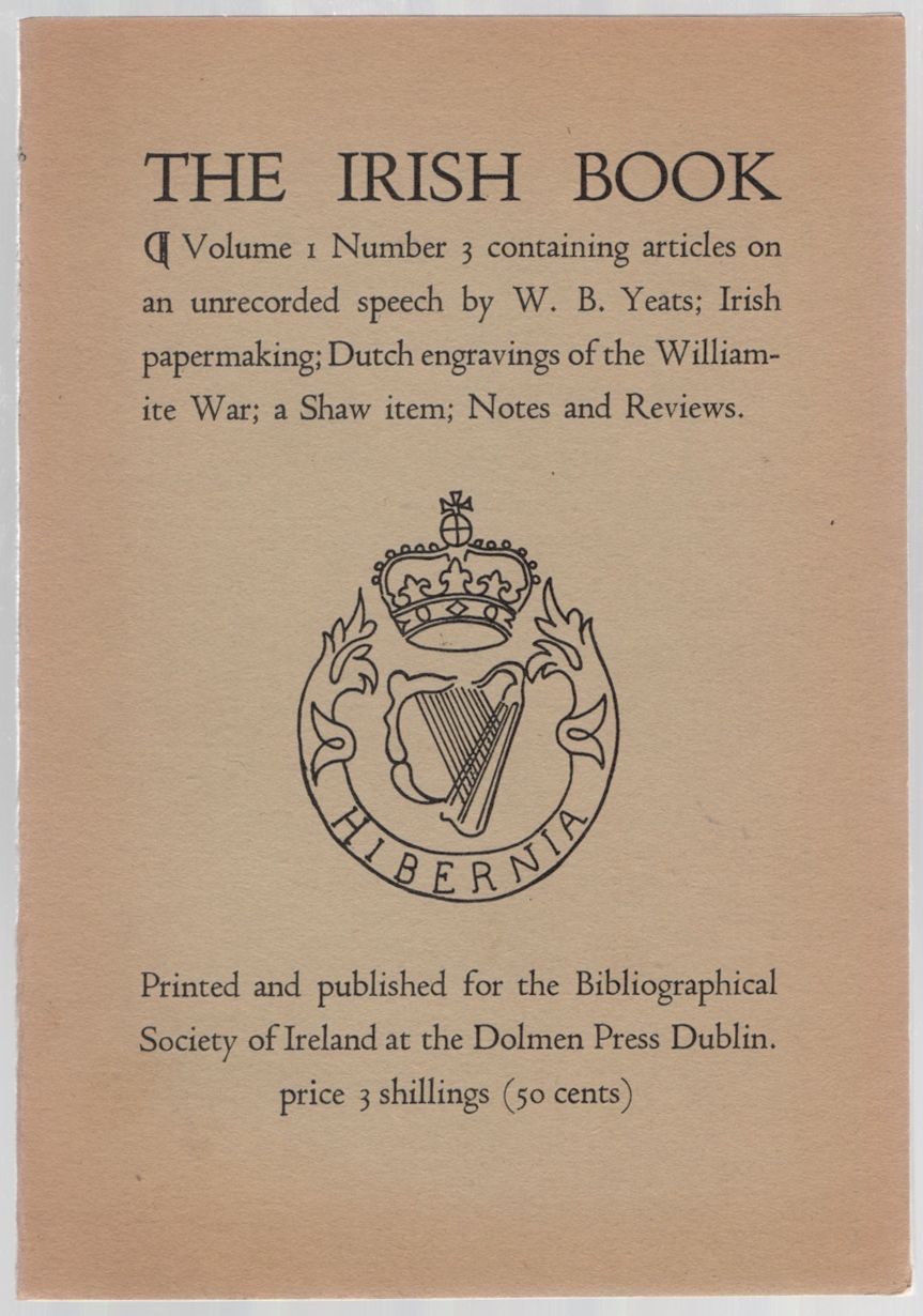The Irish Book. Volume 1, Number 3. Winter 1960-61