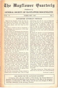 The Mayflower Quarterly Vol. 33 No. 1, February 1967