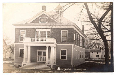 Grange Hall. Norway, Me. [Real Photo Postcard]