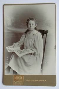 Cabinet Photograph: Portrait of a Young Woman with a Magazine. by G. V. Yates